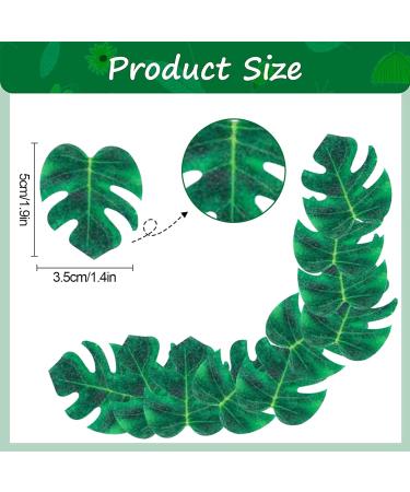 48 Pcs Tropical Turtle Leaf Cake Toppers Cupcake Toppers Palm Leaf Cake Toppers Wafer Paper Leaf Cake Decoration Hawaii Theme Jungle Party Birthday Cake Decor - Buy Online on GoSupps.com