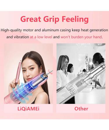 Buy Professional Electric Nail Drill Kit - 12 in 1 Portable Acrylic & Gel Nail Tool | USB Powered for Manicure & Pedicure (Pink) - International Shipping Available - Buy Online on GoSupps.com