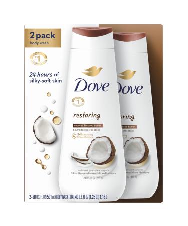 Body Wash Restoring Coconut & Cocoa Butter for Renewed Healthy-Looking Skin Gentle Skin Cleanser That Effectively Washes Away Bacteria While Nourishing Your Skin