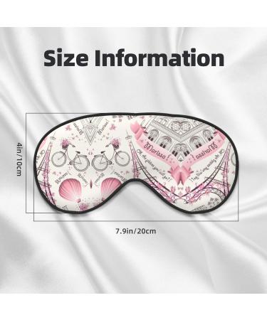 Unisex Double-Sided Dog & Paris Towe Print Sleep Mask - Ideal for Sound Sleep & Skin Care - Buy Online on GoSupps.com