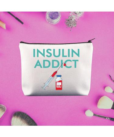 CENWA Diabetes Insulin Makeup Bag | Diabetic Supply Zipper Pouch | Ideal Diabetes Awareness Gift for Insulin Addicts - Buy Online on GoSupps.com