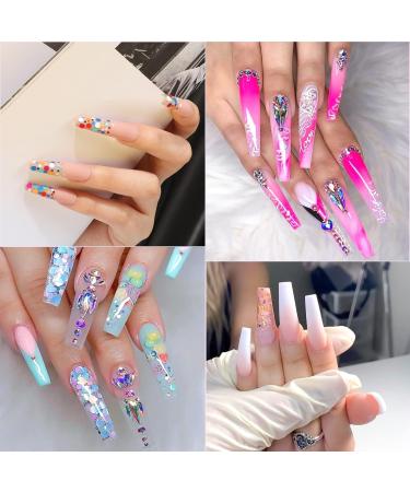 AORAEM Extra Long Square Nail Tips - 240PCS XXXL Clear Full Cover Fake Nails for Acrylic Nails | 12 Sizes Tapered Square Press-On Nails with Box - Perfect for Salons & DIY Home Use - Buy Online on GoSupps.com