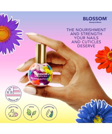 Blossom Hydrating Cuticle Oil with Real Flowers - Juicy Peach Scent - Made in USA - 0.42 fl. oz - Buy Online on GoSupps.com