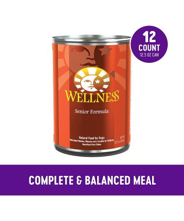 Wellness Complete Health Senior Dog Food - Chicken & Sweet Potato, 12.5 oz (Pack of 12) - Buy Online on GoSupps.com