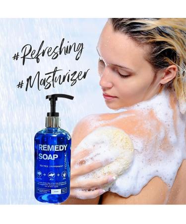 Tea Tree Oil Shower Gel Soap (16 oz) for Men & Women - 100% Natural Body Wash to Eliminate Odor, Jock Itch, Ringworm, Yeast Infection & Acne - Buy Online on GoSupps.com
