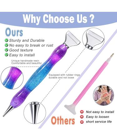NICENICY 24PCS Diamond Painting Pen Kit - Stainless Steel & Plastic Tips - 6 Glue Clays - 2 Finger Sleeves - Diamond Art Accessories Tools - Silver - Buy Online on GoSupps.com