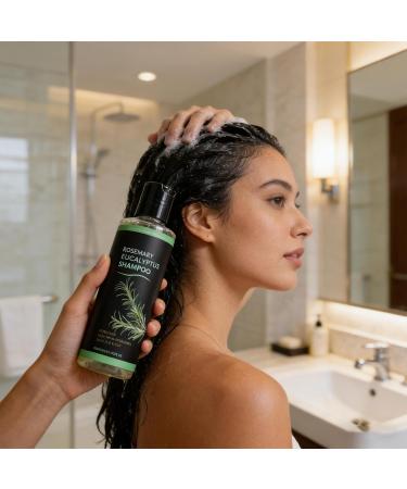 Organic Shampoo - 100ml Rosemary Hair Growth Shampoo Hydrolyzed Keratin Shampoo Natural Keratin Shampoo to Strengthen and Thicken Hair for Hair Loss - Buy Online on GoSupps.com