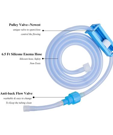 Topquafocus 2L Knlistier-Eimer Kit Leak-Proof Stainless Steel Intestinal Cleaning Bucket for Home Use | Blue - Buy Online on GoSupps.com