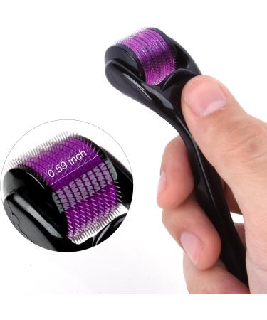 WEBSUN Derma Roller 1.0mm Micro Needle Face Roller for Stretch Marks Acne Scars Hair Loss Skin Needle Roller (1.0mm Black) - Buy Online on GoSupps.com