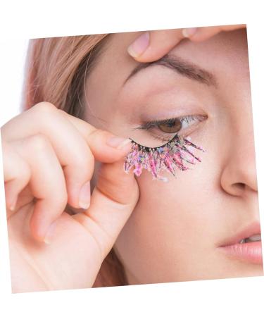 minkissy 5 Pairs Colored False Eyelashes Colored Lashes Colorful Lashes Cosplay Lashes Eyelashes with Color on The End Colorful Eyelashes Fake Eyelashes Chemical Fiber 3d Make up Clothing - Buy Online on GoSupps.com