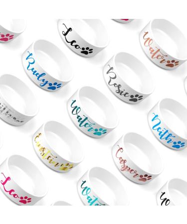 Personalised Pet Bowls Dog Bowl Cat Bowl Rabbit Animal Food Water Treat Mrs Hinch (Small Bowl (500ml) Baby Pink) Small Bowl ( 500ml ) Baby Pink - Buy Online on GoSupps.com