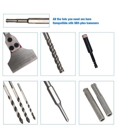 17pcs SDS Plus Rotary Hammer Drill Bits & Chisels Set with Strong Case - DEHUIWI - New Arrival - Buy Online on GoSupps.com