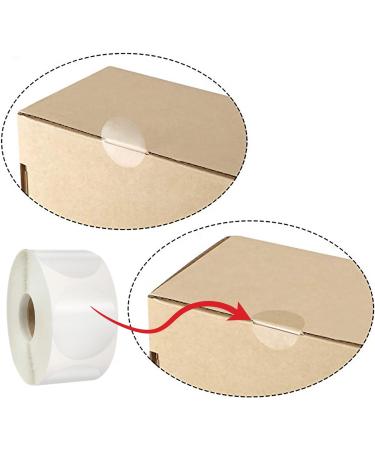 colortouch Clear Round Sticker - 3000 Pieces Self Adhesive Transparent Seal Labels - 30mm Diameter Circle Closure Stickers for Packaging Gift Present Envelopes Package and Box - Buy Online on GoSupps.com