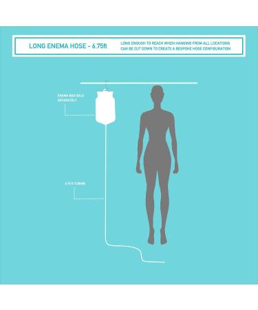 Replacement Silicone Hose for Enema Bucket & Bag | Colon Cleansing Accessories with Tip Connector Non-Return Valve & Stopcock Tap - International Shipping Available - Buy Online on GoSupps.com