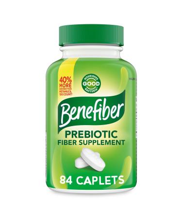 Benefiber Prebiotic Fiber Supplement Caplets 84 Count 84 Count (Pack of 1)