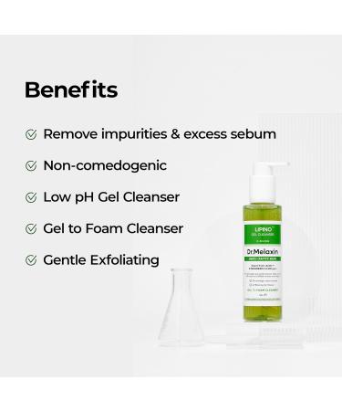 Buy Lipino Anti-Fatty Acid Gel Cleanser - Deep Pore Cleansing & Blackhead Care | pH Balanced 5.07 fl. oz - International Shipping Available - Buy Online on GoSupps.com