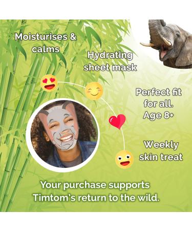 7th Heaven Pamper Animal Beauty Sheet Face Mask Skincare Set for Kids - Orangutan Giraffe & Elephant Printed Face Mask Sheet to Refresh Hydrate & Nourish Young Skin (Ages 8+) - Buy Online on GoSupps.com