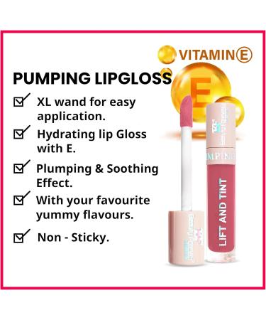 Beauty Forever Lift and Tint Plumping Lip Gloss with Fruity Flavours and Vitamin E Lip Plumper Lip Gloss 6ml (02 Strawberry Intense Red) - Buy Online on GoSupps.com
