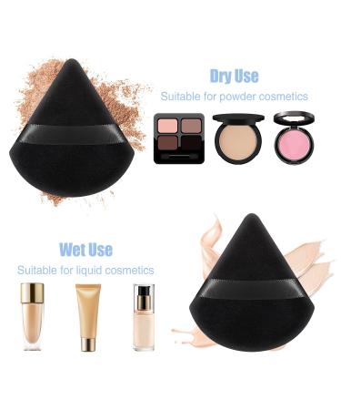 Pimoys 6-Piece Black Triangle Powder Puff Set for Makeup and Foundation Application - Buy Online on GoSupps.com