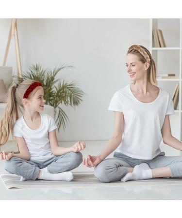 Shop Newofview Vintage Hair Accessories - 4 Piece Wide Headband Set for Women | Black Red Wine Navy Camel - Buy Online on GoSupps.com