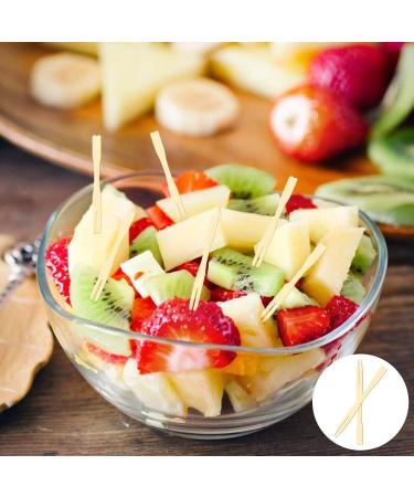 350 PCS Bamboo Forks 3.5 Inch Disposable Food Bamboo Picks Mini Food Bamboo Forks Eco-Friendly Bamboo Picks for Appetizer Fruit Dessert Barbeque Snacks Sandwich - Buy Online on GoSupps.com