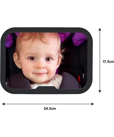 Altabebe AL1104 Black Back Seat Mirror - Easy Installation and Wide Angle View - Buy Online on GoSupps.com