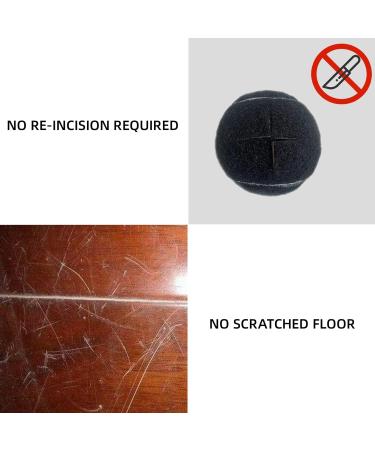 Mxkoso Precut Walker Tennis Balls Heavy Duty Long Lasting Felt Pad Glide Coverings for Chairs Desks Furniture Legs and Floor Protection 2 PCS (Navy Blue) - Buy Online on GoSupps.com