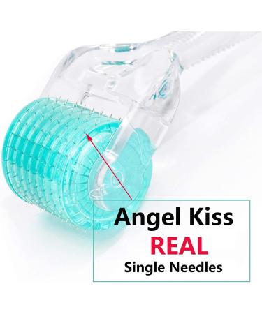 Angel Kiss Derma Roller 0.25mm Genuine Needle - 192 Microneedling Stainless Steel Microneedle Roller for Facial Skin Care - Buy Online on GoSupps.com