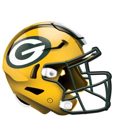 Fan Creations NFL Green Bay Packers Unisex Green Bay Packers Authentic Helmet, Team Color, 12 inch, (N1008-GBP)