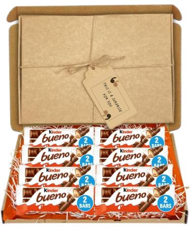 Kinder Bueno Chocolates gift box for him for all occasions in unique presentation - Birthday/Get Well Soon/Father's Day/Anniversary/Easter/Everyday gift box (For Men) - Buy Online on GoSupps.com