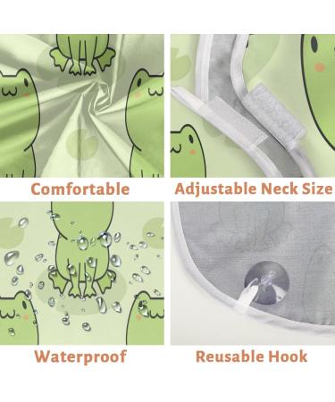 Frog Dragonfly Beard Bib Apron | Non-Stick Waterproof Beard Hair Catcher for Men | Ideal Grooming Cloth with Suction Cups | Perfect Gift for Men - Buy Online on GoSupps.com