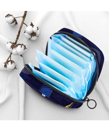 Colorful Sailboat Women's Napkin Storage Bag - Portable Menstrual Cup & Bandage Organizer for First Period | Shop Now! - Buy Online on GoSupps.com