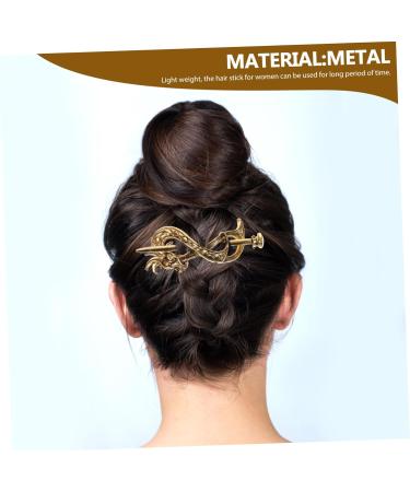 minkissy Hair Accessories Hair Barrettes Hair Clips High Bun Clip Hair Sticks for Buns Hair Bun Holder Vintage Hair Cuffs Circle Hair Clip Cage Clips Hair Bun Clip Alloy Metal With Stick - Buy Online on GoSupps.com