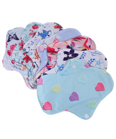 Womens Panties 7pcs Underpants for Women Womens Pads Bamboo Charcoal Reusable Pads Cloth Pads for Women Pads for Women Storage Bag Menstrual Pad Liner Washable Fabric Women's