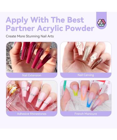 Saviland Professional Acrylic Liquid Monomer Set - 100ML (Pack of 2) Non-Yellowing Medium Drying for Nail Extensions & Carving - Buy Online on GoSupps.com