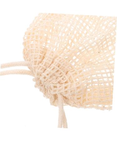 WOONEKY 8pcs Soap Storage Bag Foaming Bag Saver Bags Bar Soap Pouch Mesh Organizer Bags Cotton Linen - Buy Online on GoSupps.com