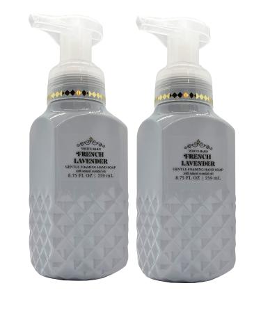 Bath and Body Works Gentle Foaming Hand Soap French Lavender (2-Pack) 8.75 Ounce French Lavender Lavender 8.75 Ounce (Pack of 2)
