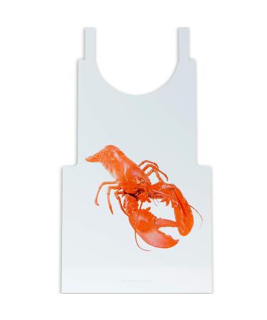 Heavy Duty, Fun Design Lobster Bibs 50 Pack. Large, Disposable Plastic Tie-Back Bib for Adults. Perfect When Eating Lobsters, Crabs, Shrimp and Crawfish. Great Accessory for Seafood Boils and Parties 50 Count (Pack of 1) Lobster