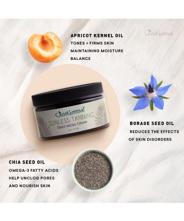 Sunless Tanning Facial Cream 4 Oz | Just Nutritive Sunkiss Glow Self-Tanner Lotion - Buy Online on GoSupps.com