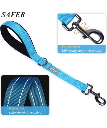 Vivaglory Short Dog Leash - Traffic Training Leash for Medium & Large Dogs | 46cm Sea Blue - Buy Online on GoSupps.com