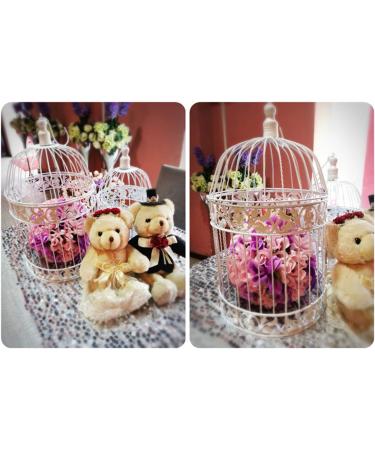 Pet Show Round Birdcage Wall Decor 9.8 & 13.8 - Small Birds Wedding Party Indoor/Outdoor Decoration - Black/White/Bronze - Pack of 1 (S, Black) - Buy Online on GoSupps.com