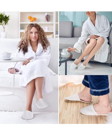 Comioke Hotelslipper - Disposable Shoes for Guests | 2 Pairs Terry Slippers for Men & Women | Universal Size One-Way Wedding Slippers - Buy Online on GoSupps.com
