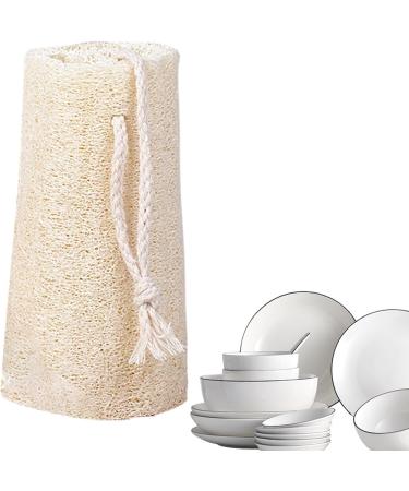 natural loofah sponge clear texture loofah peeling sponge eco-friendly bath scrubber sponge plant fiber shower loofah sponge best facial loofah pad to keep dishes B VU65T8EJQDPBUGDFO - Buy Online on GoSupps.com