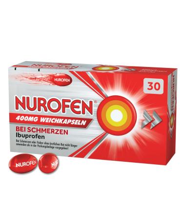 NUROFEN 400 mg soft capsules for pain or fever 30 capsules