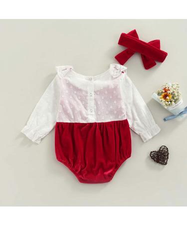 2PCs Newborn Baby Christmas Romper Set | Knitted Pullover Jumpsuit & Crawling Pants Xmas Outfit 12-18 Months (Wine Red) - Buy Online on GoSupps.com