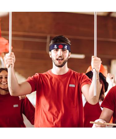 minkissy Ninja Headband Japanese Sushi Chef Headband Sunrise Head Scarf for Women Men Blue - Buy Online on GoSupps.com