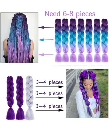 prinfantasy Braiding Hair Long Braid Hair Extensions Synthetic Braiding Hair Hot Pink Halo Hair Extension DIY Braiding Hair Pink Hair Extensions GBBZ018 GBBZ018 24 inch - Buy Online on GoSupps.com