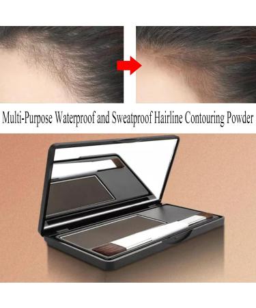 Waterproof and Sweat Resistant Multipurpose Hairline Contour Powder Hair Line Powder Hair Ombre Hairline Powder 8g (Light Brown) - Buy Online on GoSupps.com