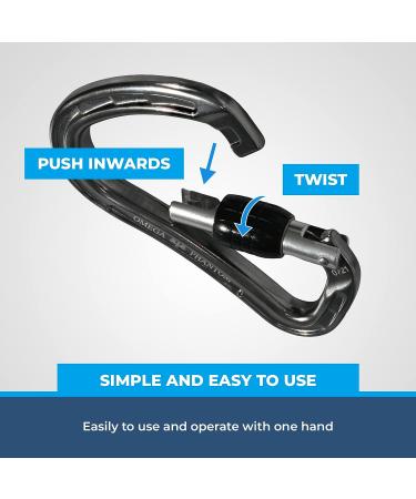 Rock-N-Rescue 20-Foot Webbing and Carabiner Combo - Heavy-Duty Nylon - Made in USA - Firefighter and Rescue Gear - Buy Online on GoSupps.com