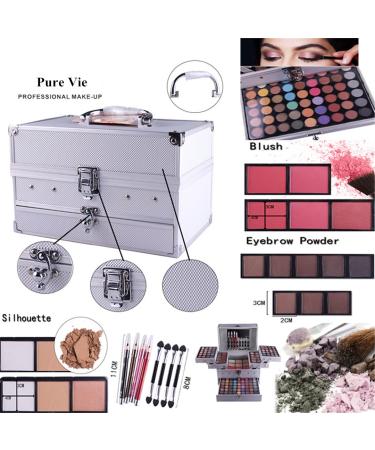 Pure Four Professional 132 Colors Eyeshadow & Lip Gloss Palette Makeup Kit | Versatile for Professionals & Personal Use - Buy Online on GoSupps.com